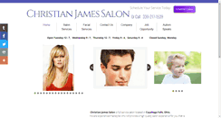 Desktop Screenshot of christianjamessalon.com